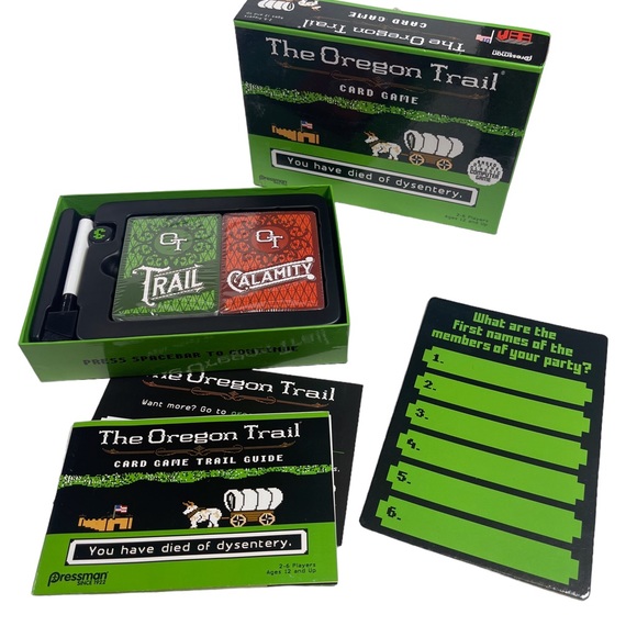 The Oregon Trail Card Game Party Based On Classic Computer Game New Open Box - Picture 3 of 4